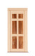 Dollhouse City - Dollhouse Miniatures 6 Flat Panel Door