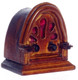 Dollhouse City - Dollhouse Miniatures Old Fashioned Radio - Walnut
