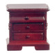 3-Drawer Nigthstand - Mahogany