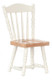 Dollhouse City - Dollhouse Miniatures Chair - White and Oak