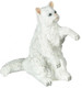 Dollhouse City - Dollhouse Miniatures Sitting White Persian Cat
