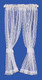 Curtains and Lace Set - White