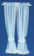 Tie Back Curtains Set - Blue