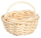 Dollhouse City - Dollhouse Miniatures Round Oval Basket Set - White