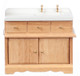 Dollhouse City - Dollhouse Miniatures Kitchen Sink - Oak