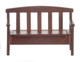Dollhouse City - Dollhouse Miniatures Garden Bench - Walnut