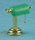 Reading Lamp with Green Shade