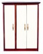 Modern Wardrobe - Mahogany