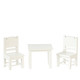 Childrens White Table and Chairs