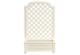 Tall Planter with Trellis - White