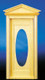 Dollhouse City - Dollhouse Miniatures Victorian Oval Door with Window