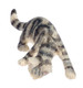 Dollhouse City - Dollhouse Miniatures Cat Licking Water - Grey