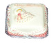 Dollhouse City - Dollhouse Miniatures Congrats Cake - Girl and Set