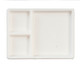 Partitioned Tray - White