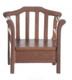 Dollhouse City - Dollhouse Miniatures Garden Chair - Walnut