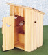 Dollhouse City - Dollhouse Miniatures Out House - Natural