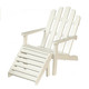 Adirondack Chair Stool - White