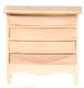 Dollhouse City - Dollhouse Miniatures Chest of Drawer - Unfinished