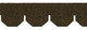 Dollhouse City - Dollhouse Miniatures Hexagon Asphalt Shingles - Brown