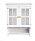 Towel Cabinet with Bar - White