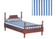 Single Bed - Stripe and Walnut