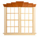 Dollhouse City - Dollhouse Miniatures 6 Over 6 Double Window - Key Top
