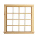 Dollhouse City - Dollhouse Miniatures 16 Panes Double Window