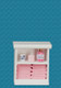 Bath Cabinet - Small and Pink