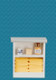 Bath Cabinet - Small and Yellow