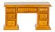 Dollhouse City - Dollhouse Miniatures Library Desk - Walnut