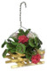 Geranuim Hanging Pot - Red and White