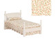 Single Bed - Pink Floral and White