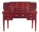 Dollhouse City - Dollhouse Miniatures Carlton Desk - Mahogany