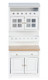 Cabinet with Shelves - White and Cabinet