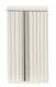 Modern Refrigerator with Ribs - White