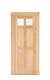 Dollhouse City - Dollhouse Miniatures Federal Door - 4 Raised and 2 Glass Panel