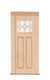 Dollhouse City - Dollhouse Miniatures Small Diamond Door