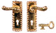Dollhouse City - Dollhouse Miniatures Knob/Keyplate with Key
