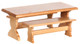Dollhouse City - Dollhouse Miniatures Trestle Table Set - Oak