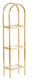 Glass Etagere - Brass