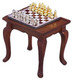 Chess Table and Set - Walnut