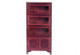 Bookcase Three Glass Doors - Mahogany