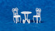 Ice cream Parlor Set - White Wire