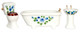 Blue  Floral Bath Set