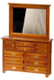 Dresser with Mirror - Walnut