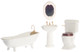 Porcelain Barth Set - White