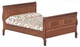 Sleigh Bed - Walnut