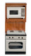 Oven with Microwave - White and Walnut