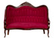 Victorian Sofa with Red Valour - Mahogany