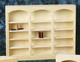 3-Unit Bookcase - Unfinished and Fully Shelved